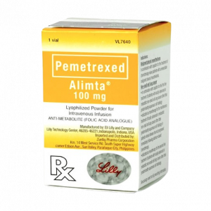 ALIMTA 100 MG ( PEMETREXED ) POWDER FOR CONCENTRATE FOR SOLUTION FOR IV INFUSION VIAL